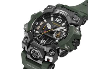 Image of Casio G-Shock Mudmaster Triple-Sensor Solar Watch - Mens, Green, GWG-B1000-3ACR
