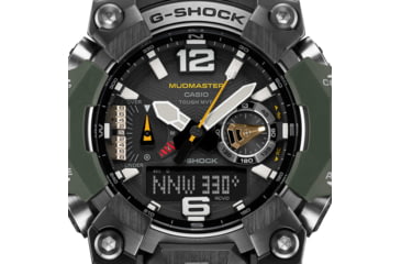 Image of Casio G-Shock Mudmaster Triple-Sensor Solar Watch - Mens, Green, GWG-B1000-3ACR