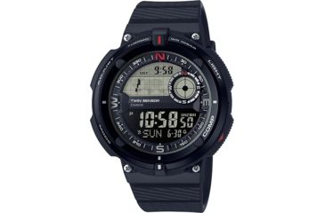 Image of Casio Outdoor 2Sensor Sport Watch, w/100M Water Resistant, Black SGW600H-1B