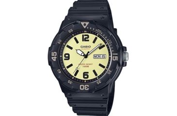 Image of Casio Outdoor Analog Classic Sport Watch, Black/Gold MRW200H-5BV