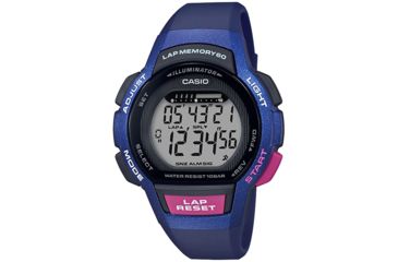 Image of Casio Outdoor Ladies Runner Series Watch, Black/Blue, LWS1000H-2AV