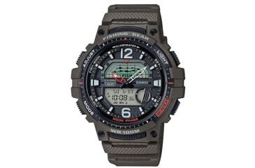 Image of Casio Outdoor Mens Analog/Digital RSN Fishing Gear Watch, Green, WSC1250H-3AV