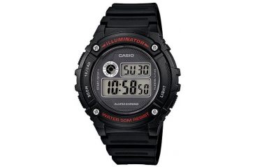 Image of Casio Outdoor MENS DIGITAL SPORT ALARM CHRONO, Black W216H-1AV