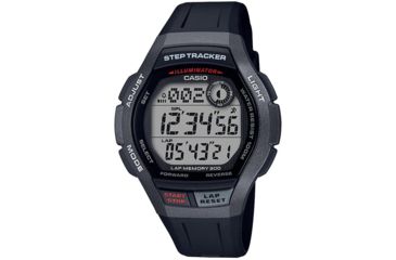 Image of Casio Outdoor Mens W-S200 Runner Series Watch, Black/Grey, WS2000H-1AV