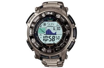 Image of Casio Outdoor PRO TREK - SOLAR POWER-TIDE MOON-TITANIUM, Black PRW2500T-7