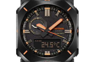 Image of Casio Outdoor Pro Trek Solar Powered Triple Sensor Word Time Watches w/Biomas Plastic Case and Strap - Mens, Brown, One Size, PRW-6900YL-5