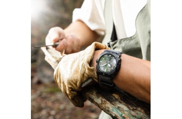 Image of Casio PRO TREK Climber Line Triple-Sensor Atomic-Solar Watch - Mens, Gray, PRW6900BF-1