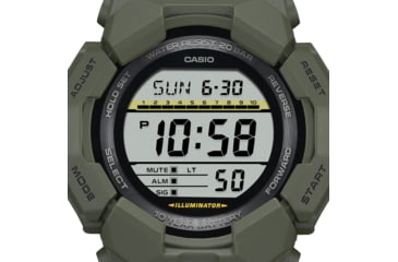 Image of Casio Tactical G-Shock Classic 10-Year Battery Digital Watch - Mens, Green, One Size, GD-010-3CR