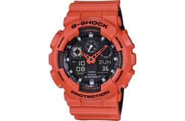 Image of Casio Tactical Premier GS Military Clr Layer Watch, Orange, GA100L-4A