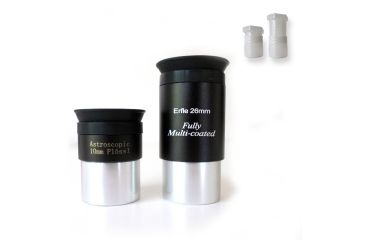 Image of Cassini Telescope Eyepiece Set, w/10-millimeter Plossl and 6-millimeter Erfle, Black, 1.25in CMB1026