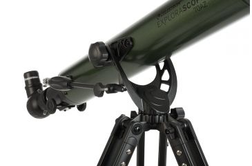 Image of OpticsPlanet Exclusive Celestron ExploraScope 70AZ Telescope w/Smartphone Adapter, Green, 22101-OP-DS