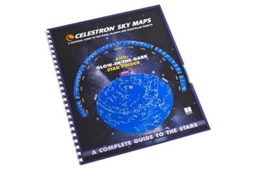 Image of Celestron Sky Maps Chart - Illustrated Star Map Atlas / Deep Sky objects Reference Guide 93722