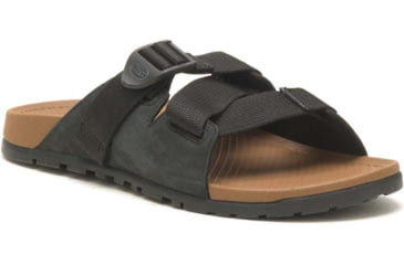 Image of Chaco Lowdown Leather Slide - Womens, Black, 8, JCH109412-M-8