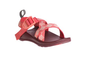 Image of Chaco Z1 Ecotread Sandals - Kids, 1 Youth, Kaleido Peach, J180022-01.0