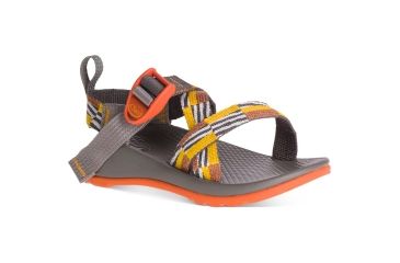 Image of Chaco Z1 Ecotread Sandals - Kids, 1 Youth, Scatter Poppy, J180065-01.0