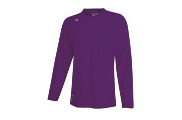 Image of Champion Mens Long Sleeve Vapor Cotton T-Shirt, Purple, Medium T390 M PR