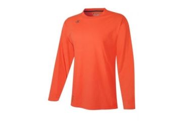 Image of Champion Mens Long Sleeve Vapor Cotton T-Shirt, Team Orange, Medium T390 M TR