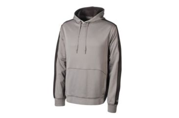 Image of Champion Mens Performance Pullover Hoodie, Stone Gray/Black, Medium S220 M OV