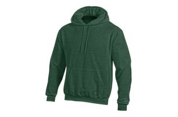 Image of Champion Mens Powerblend Eco Fleece Hoodie, Dark Green Heather, Small S700 S DH