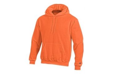 Image of Champion Mens Powerblend Eco Fleece Hoodie, Orange, Small S700 S ON