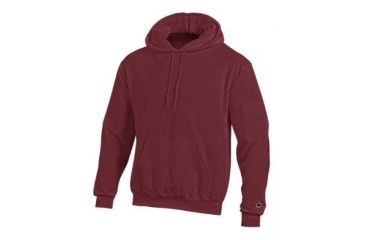 Image of Champion Mens Powerblend Eco Fleece Hoodie, Maroon Heather, Small S700 S UA