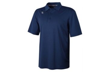 Image of Champion Mens Vapor Heathered Short Sleeve Polo Shirt, Navy Heather, Extra Small CV60 XS N2