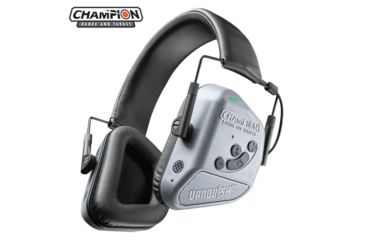 Image of Champion Traps and Targets Vanquish Pro Hearing Protection Ear Muffs - Electronic, Gray 40980