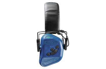 Image of Champion Traps and Targets Vanquish Pro Hearing Protection Ear Muffs - Electronic, Blue 40981