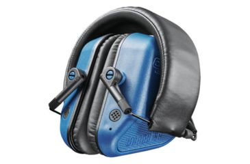 Image of Champion Traps and Targets Vanquish Pro Hearing Protection Ear Muffs - Electronic, Blue 40981