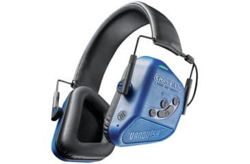 Image of Champion Traps and Targets Vanquish Pro Hearing Protection Ear Muffs - Electronic, Blue, 40981