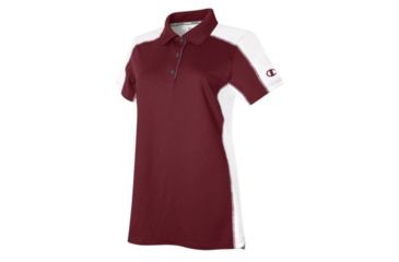 Image of Champion Womens Winning Streak Vapor Polo Shirt, Maroon/White, Extra Small H002 XS 3I