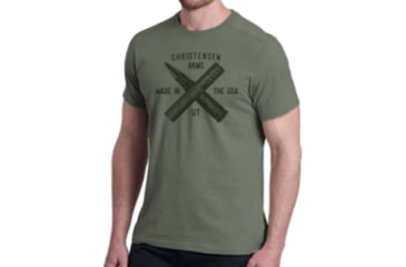 Image of Christensen Arms Bullet &amp; Barrel SS Tee - Mens, Olive, 2X, 730-CA063-40-00-200-06