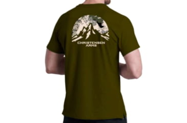 Image of Christensen Arms Camo Mountain SS Tee - Mens, Army Green/Timber, 3X, 730-CA068-40-00-203-07