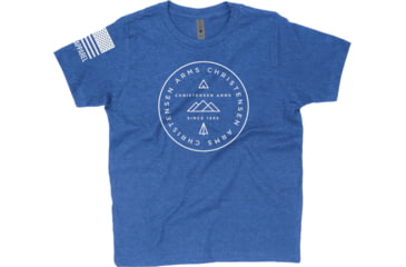 Image of Christensen Arms Circle Mountain Design T-Shirt - Men's, Extra Large, Royal Blue, 720-00096-03