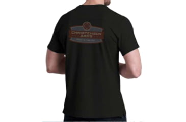 Image of Christensen Arms Compass Wordmark SS Tee - Mens, Black, 3X, 730-CA066-40-00-000-07