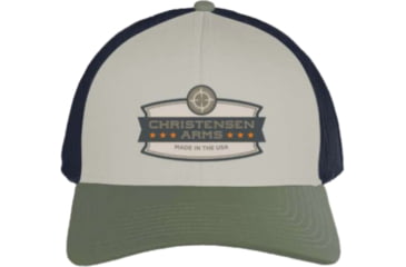 Image of Christensen Arms Compass Wordmark Trucker - Mens, Stone, OSFM, 730-CAH27-00-02-605-00