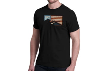 Image of Christensen Arms Flag Silhouette SS Tee - Mens, Black, 2X, 730-CA071-40-00-000-06