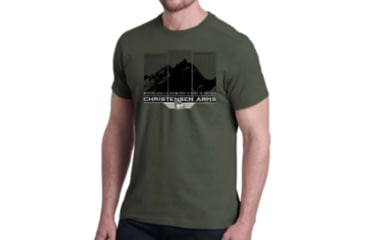Image of Christensen Arms Mountain Half-Tone SS Tee - Mens, Olive, L, 730-CA060-40-00-200-04