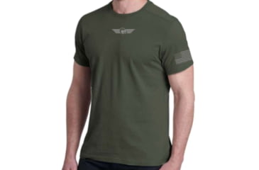 Image of Christensen Arms Ram Logo Performance SS Tee - Mens, Olive, XL, 730-CA096-100-00-200-05
