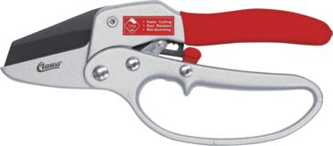 Image of Clauss Heavy Duty Ratchet, 2in, Steel Blade, Red Rubberized Cushion Handle CL20133