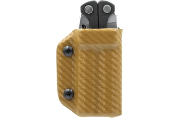 Image of Clip &amp; Carry Kydex Sheath for the Leatherman Charge / +, Carbon Fiber Brown, LCHARGE-CF-BRN