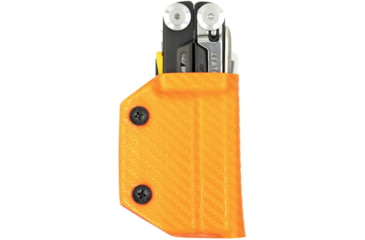 Image of Clip &amp; Carry Kydex Sheath for the Leatherman Signal, Carbon Fiber Orange, LSGNL-CF-ORNG