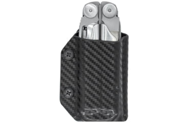 Image of Clip &amp; Carry Kydex Sheath for the Leatherman Wave / Wave+, Carbon Fiber Black, LWAVE-CF-BLK