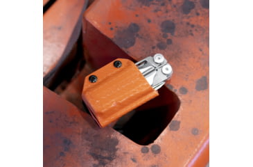 Image of Clip &amp; Carry Kydex Sheath for the Leatherman Wave / Wave+, Carbon Fiber Orange, LWAVE-CF-ORNG