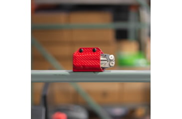 Image of Clip &amp; Carry Kydex Sheath for the Leatherman Wave / Wave+, Carbon Fiber Red, LWAVE-CF-RED
