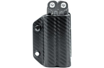 Image of Clip &amp; Carry Kydex Sheath for the Leatherman Wingman, Sidekick, Rebar &amp; Rav, Carbon Fiber Black, LWING-CF-BLK