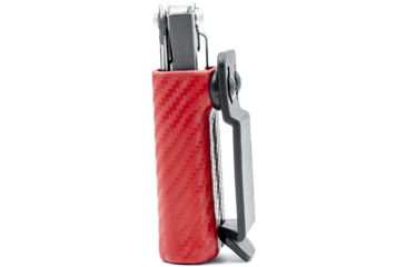 Image of Clip &amp; Carry Kydex Sheath for the Leatherman Wingman, Sidekick, Rebar &amp; Rav, Carbon Fiber Red, LWING-CF-RED