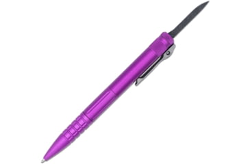 Image of CobraTec Knives Tactical Pen Gen II Purple Aluminum D2 Steel Blade, Includes Pocket Clip, CNCOTFPPURGEN2