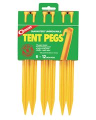 Image of Coghlans ABS Tent Pegs, 12 Inch, 6 Pack, 9312