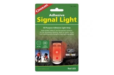 Image of Coghlans Adhesive Signal Light, Red, 125 Mcd, 80 hr. Runtime 189421